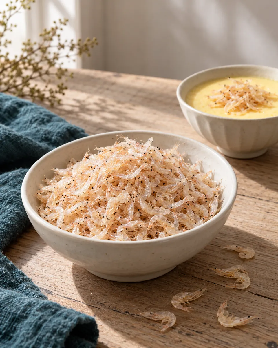 Lightly sun-dried tiny shrimp